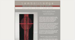 Desktop Screenshot of lembalilodge.co.za